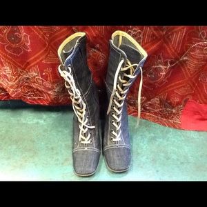 Miu miu lace up booties ❤️